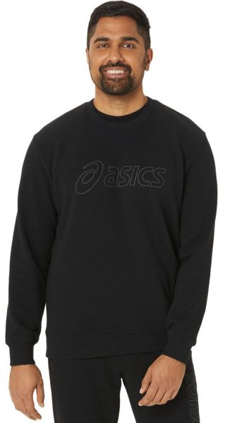Herren Tennissweatshirt Asics Sweat Shirt - Grau, Schwarz