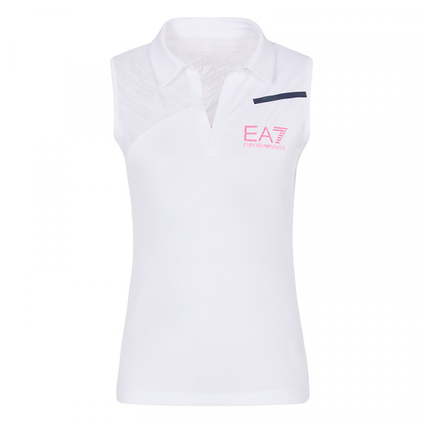  EA7 Women Jersey Polo Shirt - white