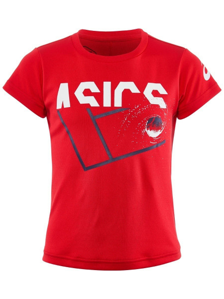 Marškinėliai berniukams Asics Tennis B Kids GPX Tee - classic red