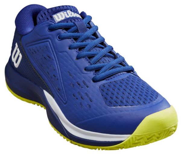 Junior shoes Wilson Rush Pro Ace JR - blueing/blue print/safety yellow