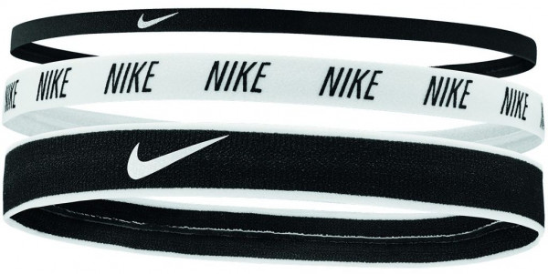 Galvas saites Nike Mixed Width Headbands 3P - black/white/black