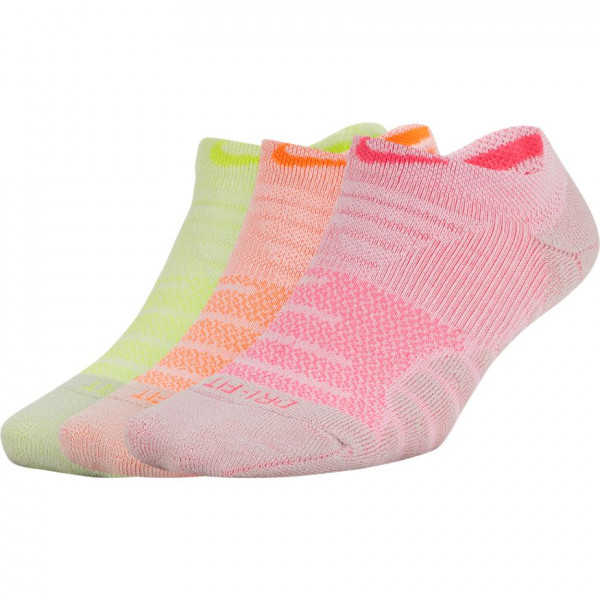  Nike Women's Dry Cushion No Show Training Sock - 3 pary/multi-color