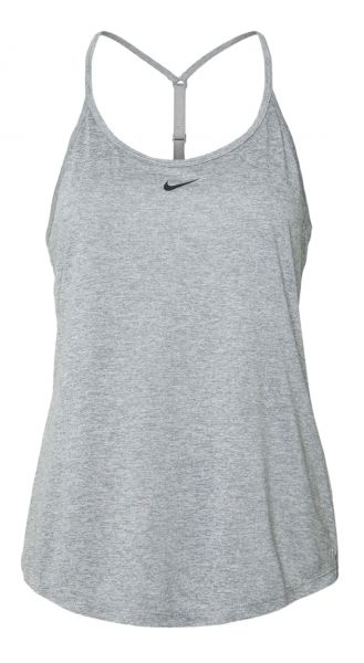 Women's top Nike Dri-Fit One Elastika Standard Fit Tank W - particle grey/htr/black