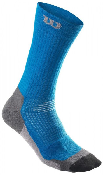  Wilson Men's Color High-End Crew Sock 1pr/pk - 1 para/brilliant blue/light grey