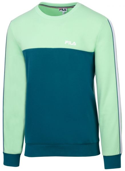 Herren Tennissweatshirt Fila Sweater Manu - green ash