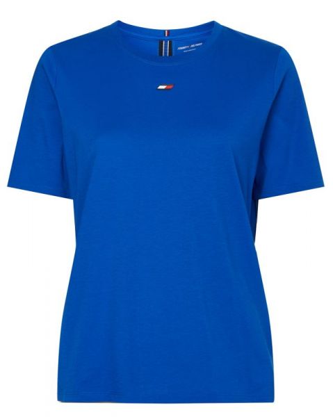 Damen T-Shirt Tommy Hilfiger Regular Tape Tee - kettle blue