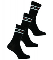 Čarape za tenis Fila Lifestyle socks Unisex F9092 3P - black