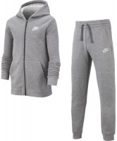 Trening tineret Nike Boys NSW Track Suit BF Core - carbon heather/dark grey/white