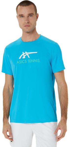 Мъжка тениска Asics Court Graphic - Син