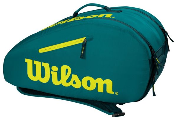 Paddle bag Wilson Padel Youth Racquet Bag - green/yellow