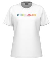 Damen T-Shirt Head Rainbow - Weiß