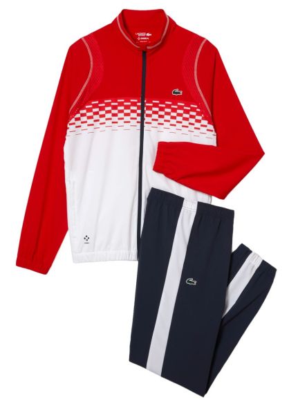  Lacoste Tennis x Daniil Medvedev Jogger Set - red/white/red/white/blue