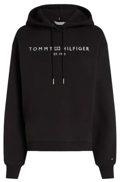 Дамска блуза с дълъг ръкав Tommy Hilfiger Modern Regular Corp Logo - Черен