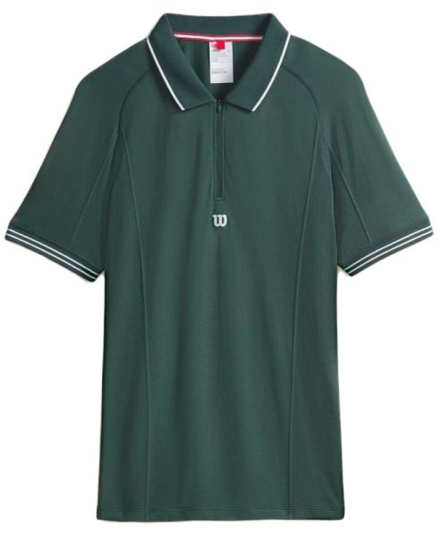 Pánské tenisové polo tričko Wilson Series Seamless Polo - sycamore