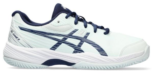 Chaussures de tennis pour juniors Asics Gel-Game 9 GS Clay/OC - pale mint/blue expanse