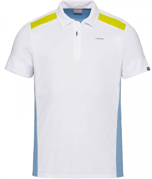  Head Golden Slam Polo Shirt M - white/sky blue