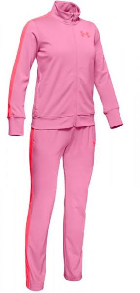 Tüdrukute spordidress Under Armour EM Knit Track Suit - pink