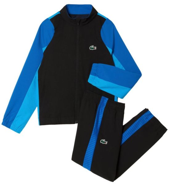 Jungen Trainingsanzug  Lacoste Tennis Colourblock Jogger Set - black/blue/blue
