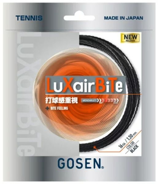 Tennis-Saiten Gosen Luxair Bite (12.2 m) - black