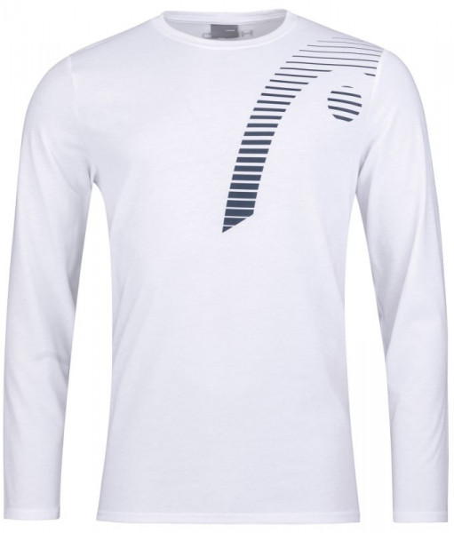 T-shirt de tennis pour hommes (manche longues) Head Club 21 Cliff LS M - white