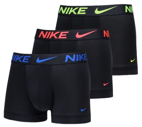 Męskie bokserki sportowe Nike Dri-Fit Essential Micro Trunk 3P - Czarny