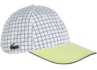 Tennismütze Lacoste Hardwearing-Lightweight Tennis Cap - white/lime