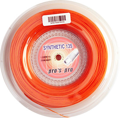 Тенис кордаж Pro's Pro Synthetic 135 (200 m) - orange