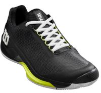 Vīriešiem tenisa apavi Wilson Rush Pro 4.0 Clay - black/white/safety yellow