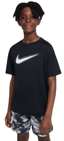 Jungen T-Shirt  Nike Dri-Fit Multi+ Top - Schwarz, Weiß