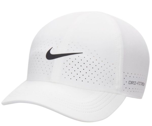 Cap Nike Dri-Fit ADV Club Unstructured Tennis Cap - white/black