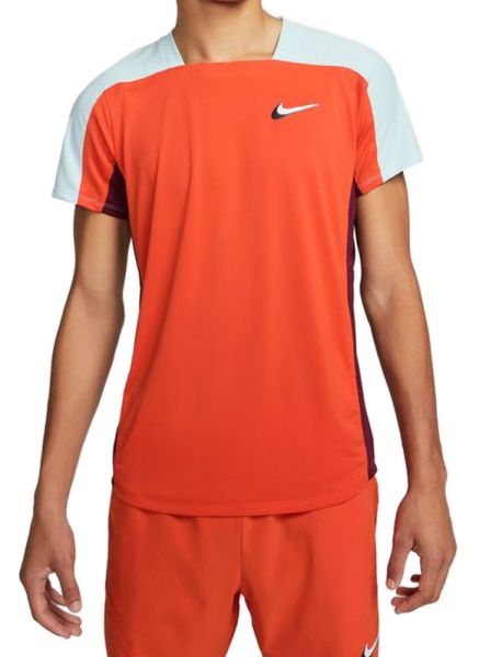 Teniso marškinėliai vyrams Nike Court Dri-Fit ADV Slam Top - team orange/glacier blue/dark beetroot/white