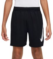 Fiú rövidnadrág Nike Dri-Fit Multi+ Graphic Training Shorts - black/white/white