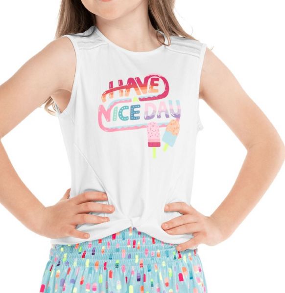 Koszulka dziewczęca Lucky in Love Novelty Print Have An Ice Day Tank - multicolor
