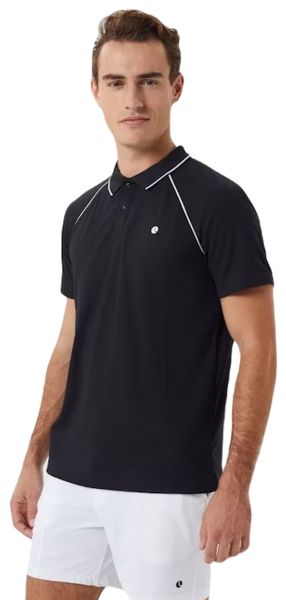 Herren Tennispoloshirt Björn Borg Ace Racquet - Schwarz