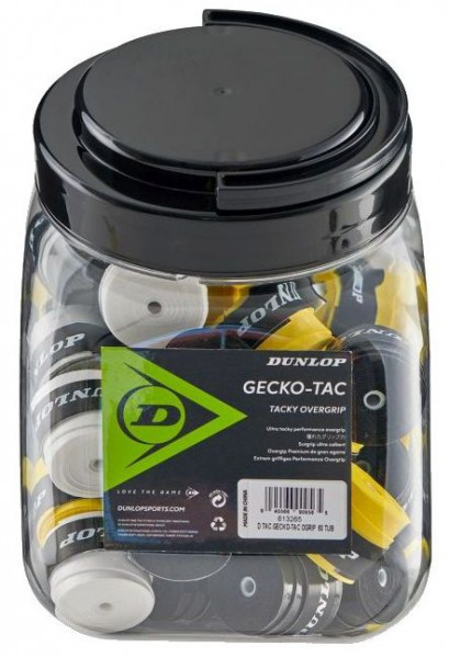 Tenisa overgripu Dunlop Gecko-Tac 60P - mix