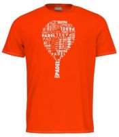 T-krekls zēniem Head Padel TYPO T-Shirt JR - tangerine