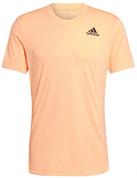 Herren Tennis-T-Shirt Adidas Tennis New York Tee - beam orange