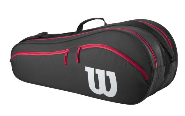 Tennistasche Wilson Advantage 2025 6 PK Racket - Schwarz