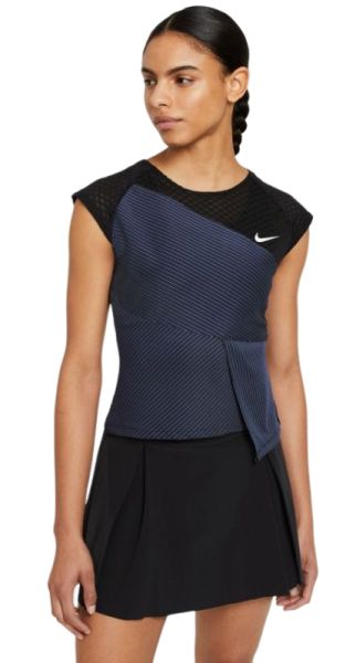 Marškinėliai moterims Nike Court Dri-Fit Advanced Slam Top W - black/white