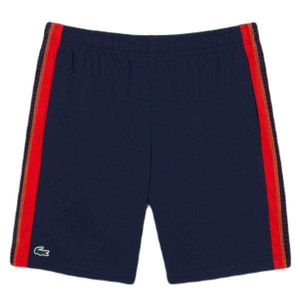 Férfi tenisz rövidnadrág Lacoste Recycled Polyester Tennis Shorts - navy blue/rouge