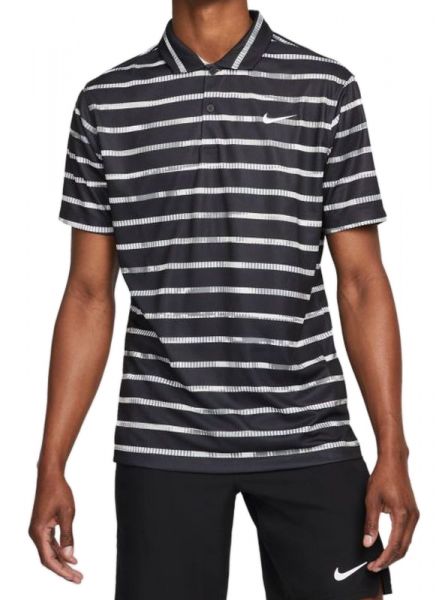 Tenisa polo krekls vīriešiem Nike Dri-Fit Graphic Polo M - black/white