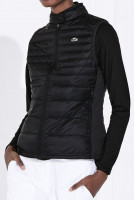 Teniso liemenė moterims Lacoste Women's SPORT Water-Resistant Quilted Technical Golf Vest - black Teniso liemenė moterims Lacoste Women's SPORT Water-Resistant Quilted Technical Golf Vest - black