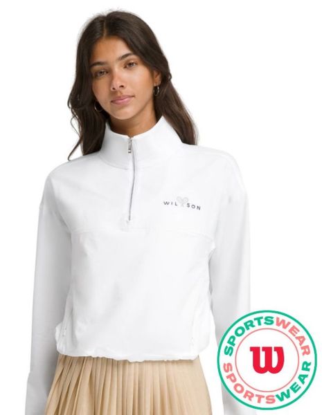 Damska bluza Wilson Core Davenport Half Zip - Biały