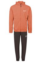 Męski dres tenisowy EA7 Man Woven Tracksuit - orange/black