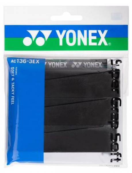 Grips de tennis Yonex Super Grap Soft 3P - black
