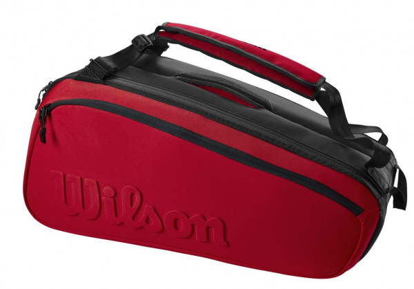 Tenisová taška Wilson Super Tour 9 PK Clash V2.0 - red/black