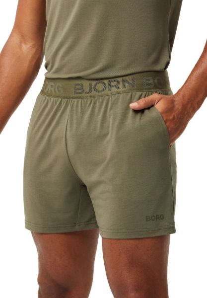 Pantaloncini da tennis da uomo Björn Borg Lyocell Blend Shorts - kalamata