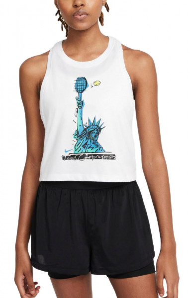 Naiste tennisetopp Nike Court Dri-Fit Tank NYC Liberty W - white