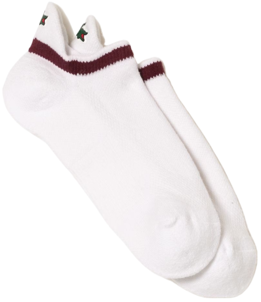 Чорапи Lacoste Sport Breathable Socks 1P - white/bordeaux