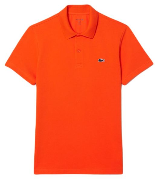 Męskie polo Lacoste Regular Fit Cotton Blend Polo Shirt - Pomarańczowy